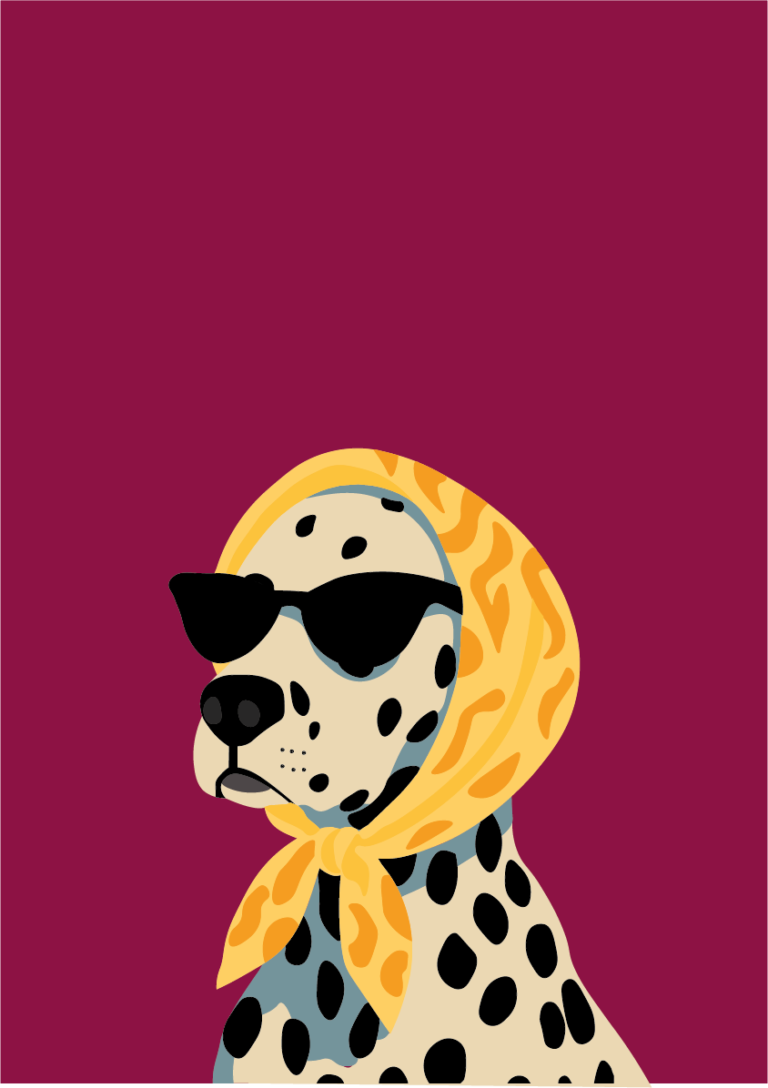 affiche chien PAO