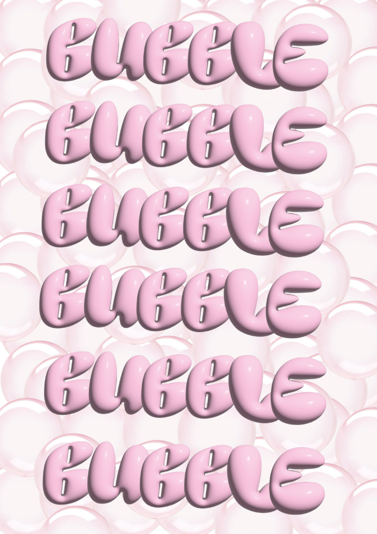 🎨Typographie Bubble Emeline RAIVARD